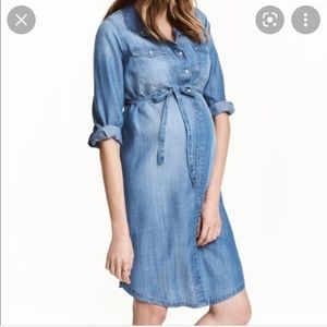 H&M Mama Lyocell maternity denim dress